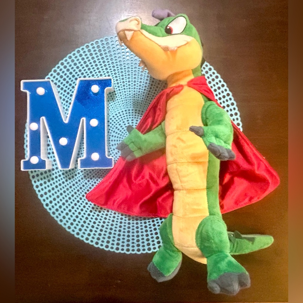Disneyland Fantasia 16"-18” Ben Ali Gator Alligator Stuffed Animal Plush w/Cape